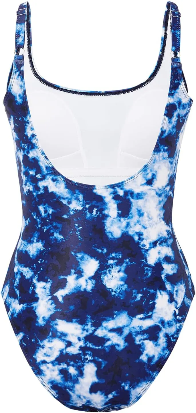 Athletic One Piece Swimsuit for Women Tummy Control Slimming Training Swimwear Bathing Suit for Youth Girls