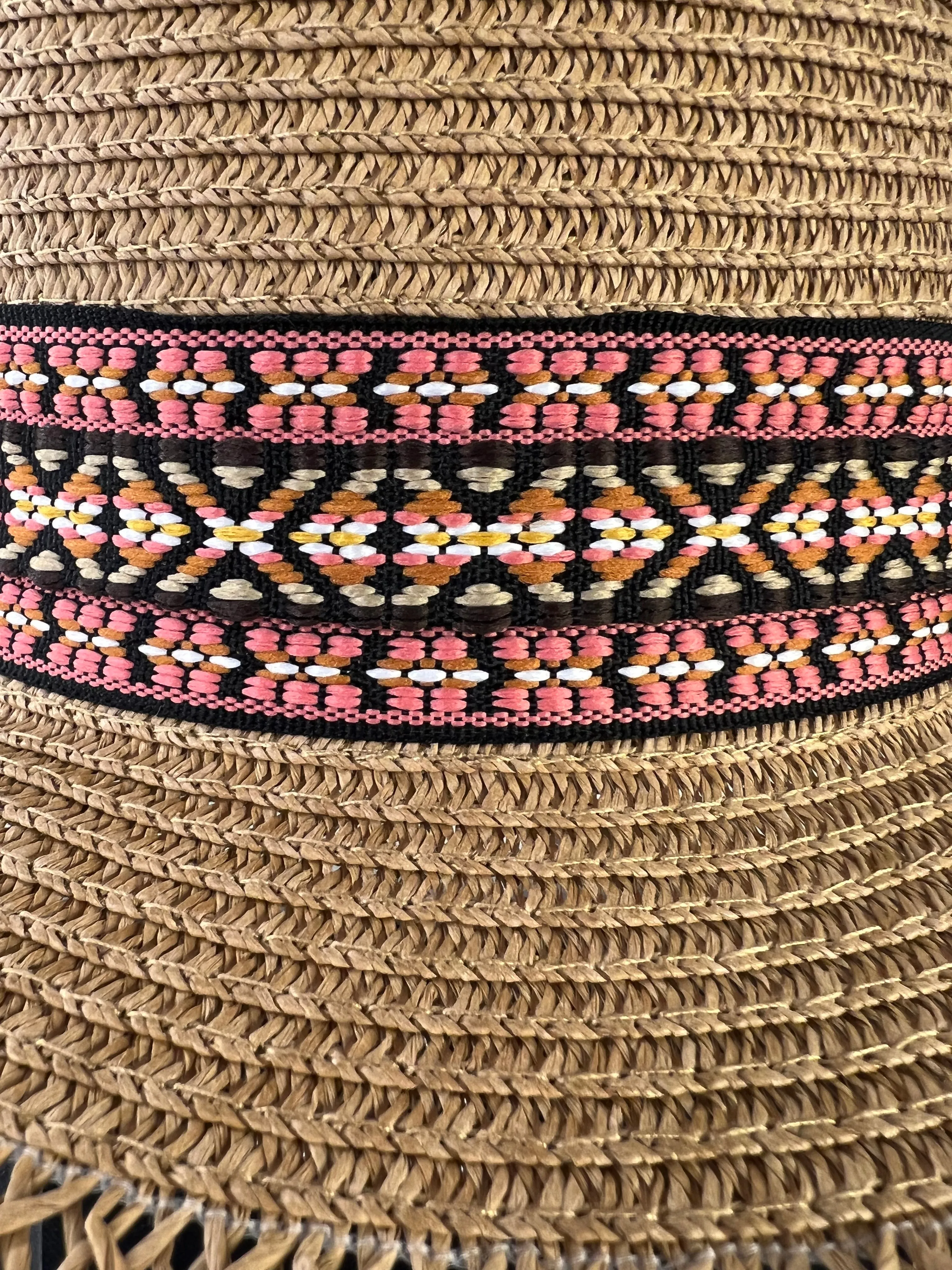 Aztec Band Boater Hat