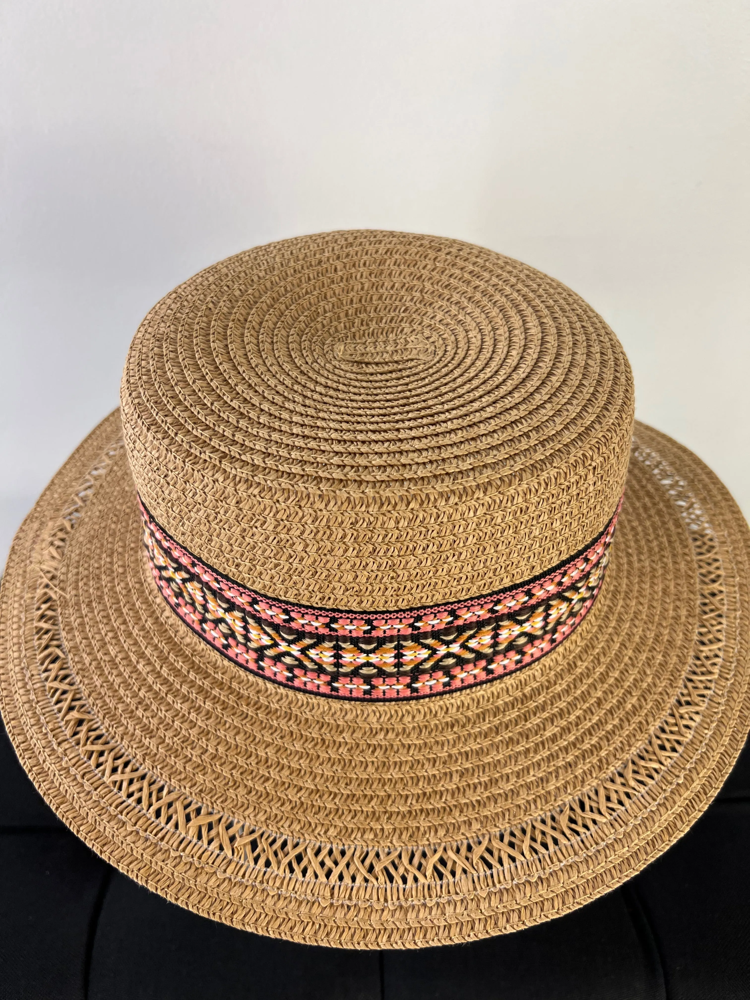 Aztec Band Boater Hat
