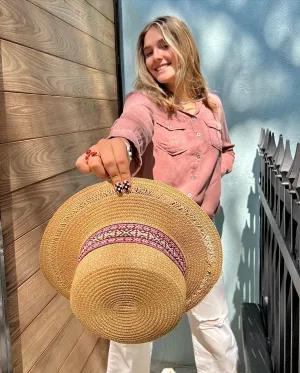 Aztec Band Boater Hat