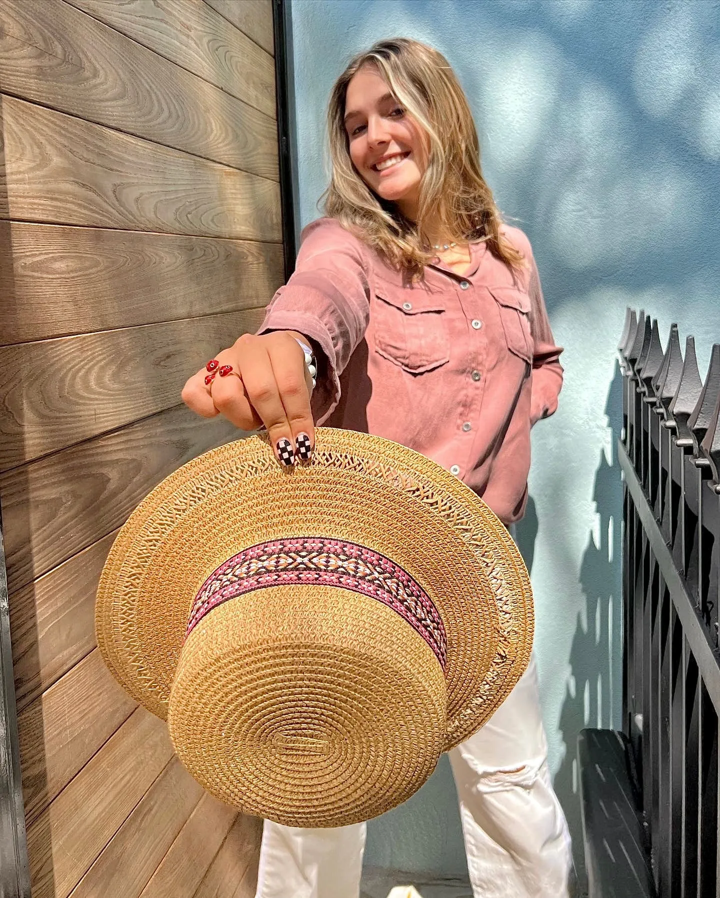 Aztec Band Boater Hat