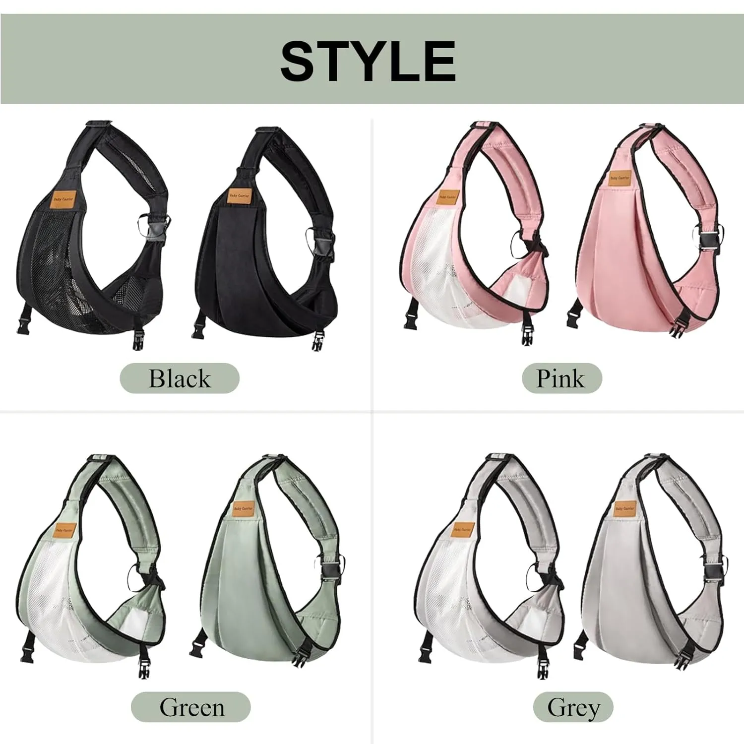 Baby Sling Carrier,Toddler Carrier,Baby Sling,Portable and Adjustable Non-Slip Hip Seat Carriers 10-45lbs(Black,Mesh)