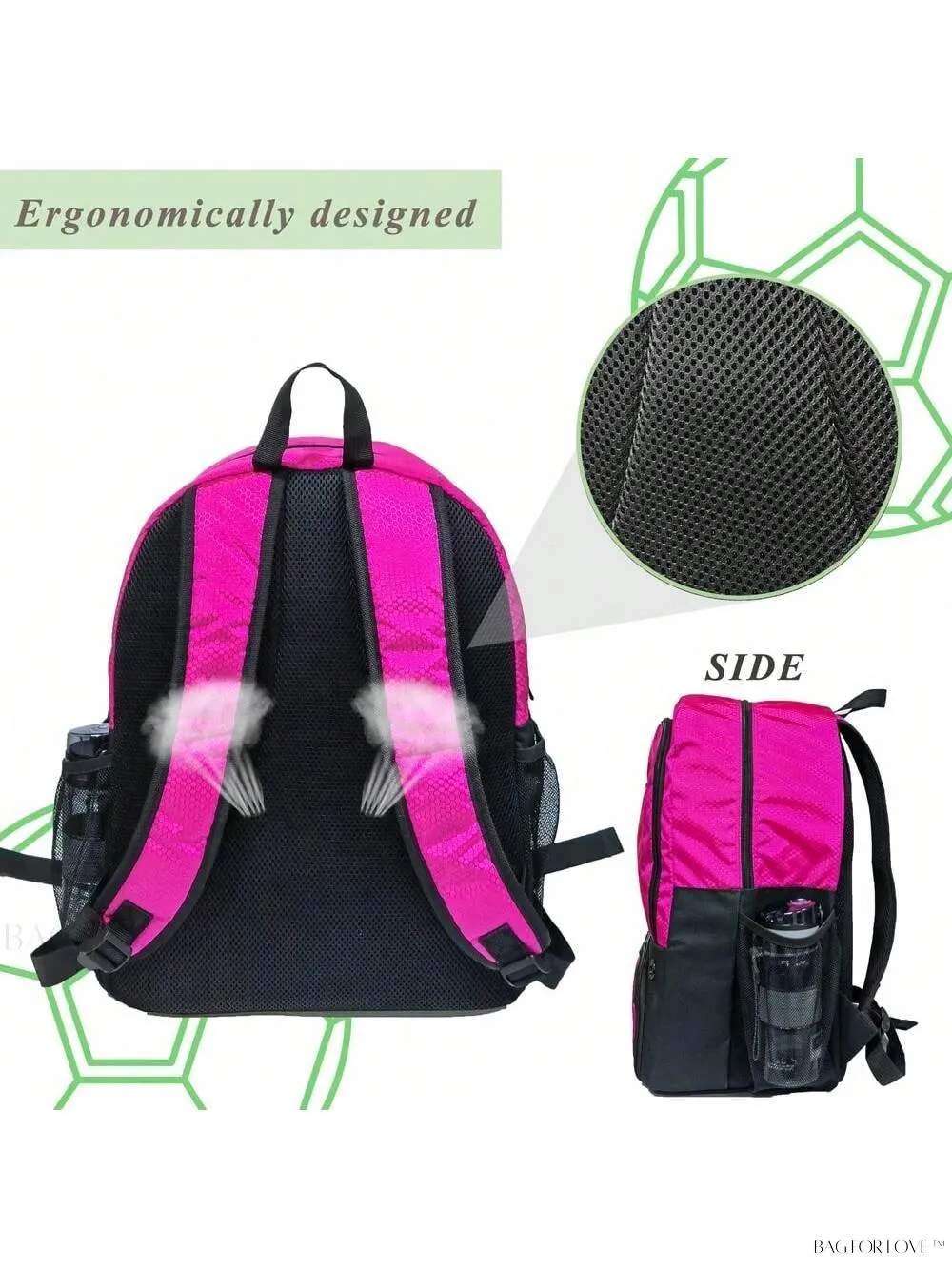 BagForLove - Athletic Travel Bag with Ball Compartment and Sleeve