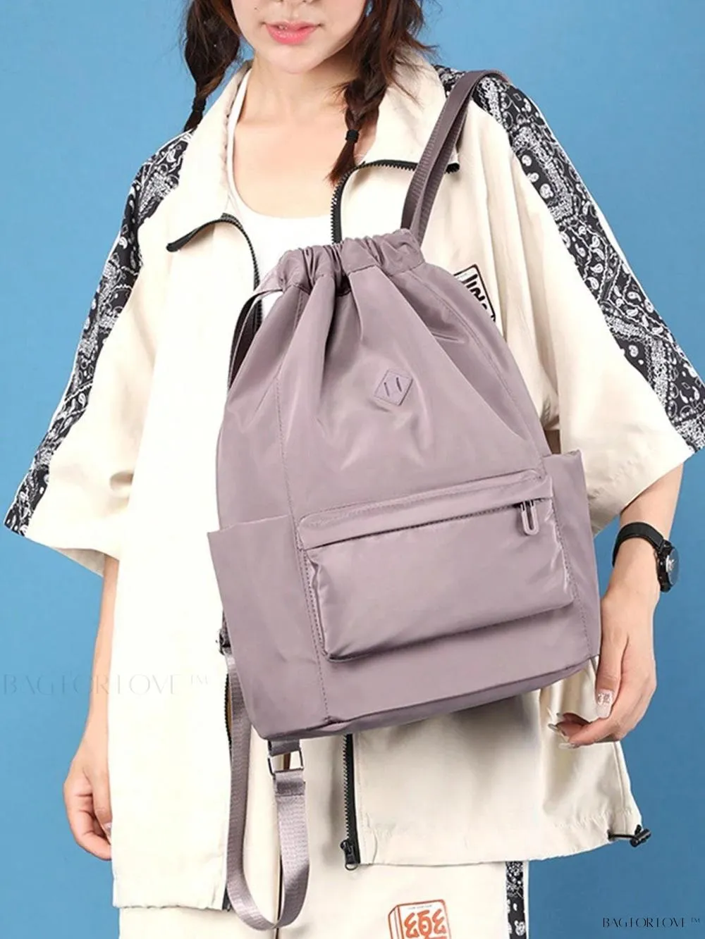 BagForLove - Drawstring Cinch Backpack Perfect for Gym or Travel