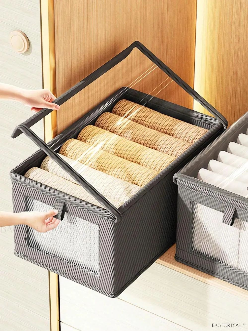 BagForLove - Large Capacity Non-Woven Clothes Packaging Box for Home Use