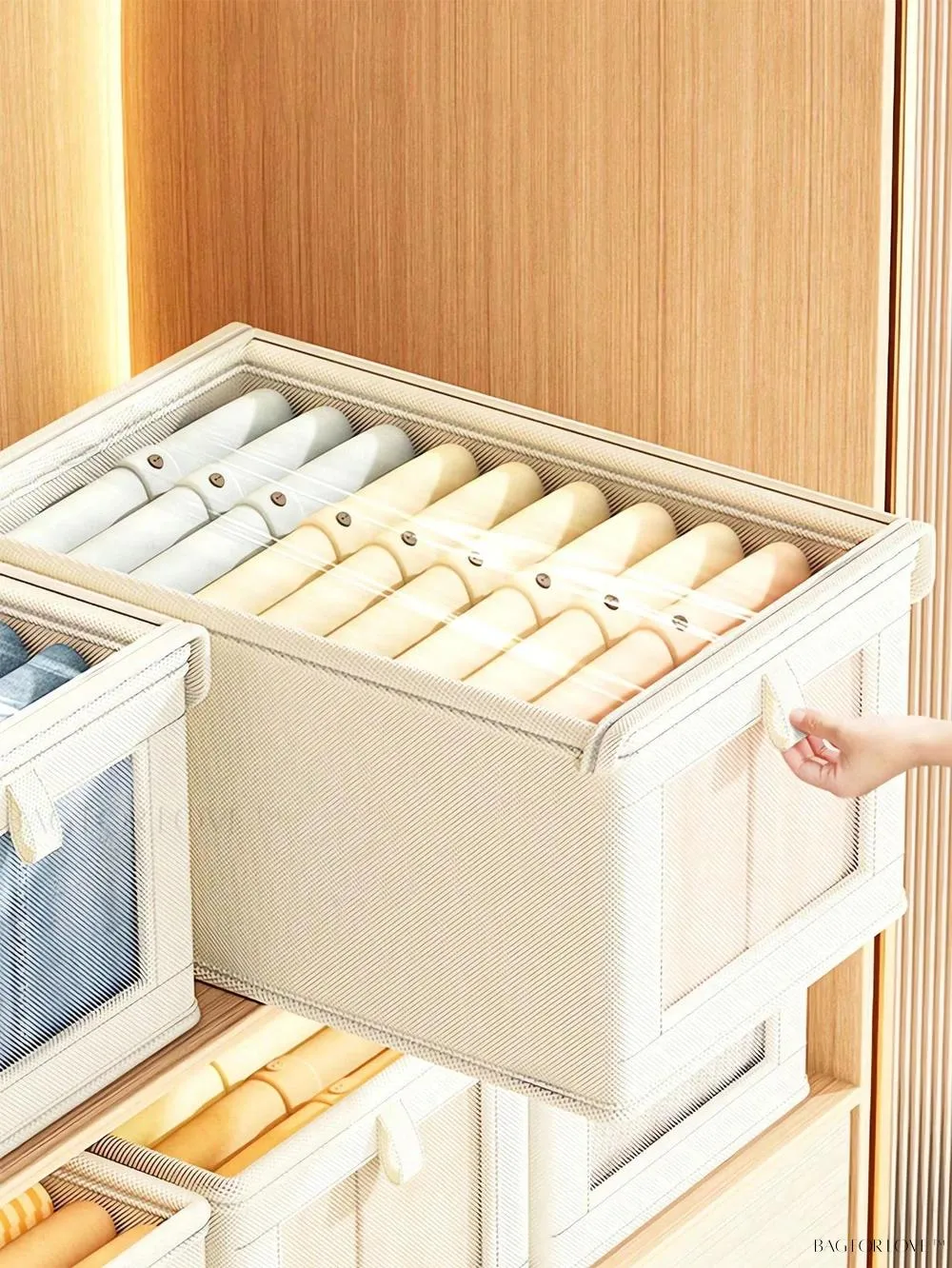 BagForLove - Large Capacity Non-Woven Clothes Packaging Box for Home Use
