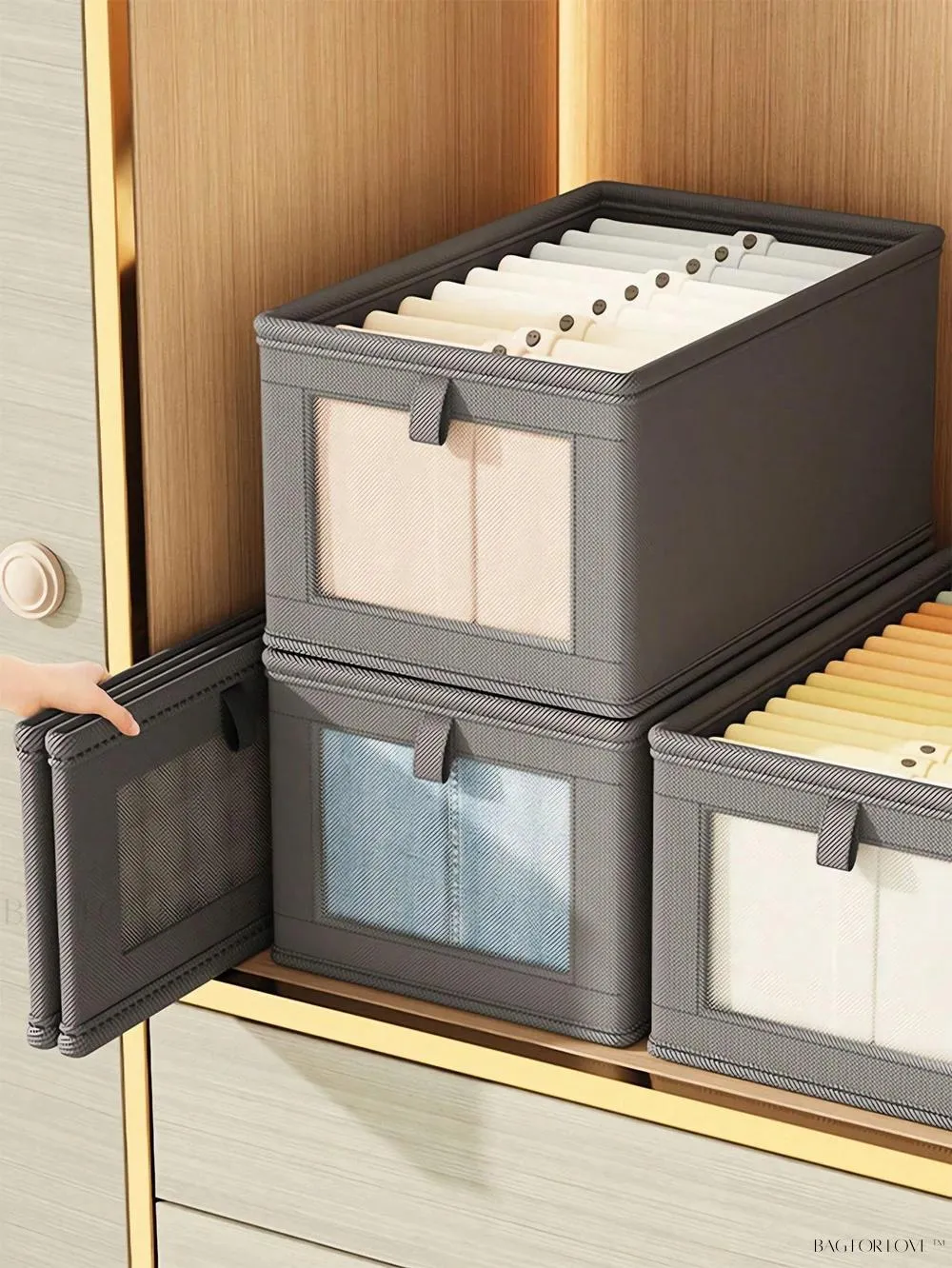 BagForLove - Large Capacity Non-Woven Clothes Packaging Box for Home Use