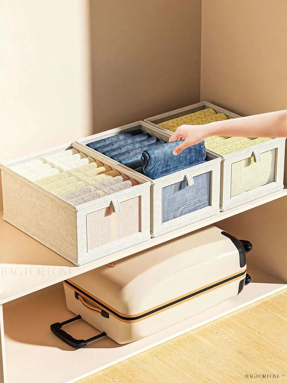 BagForLove - Large Capacity Non-Woven Clothes Packaging Box for Home Use