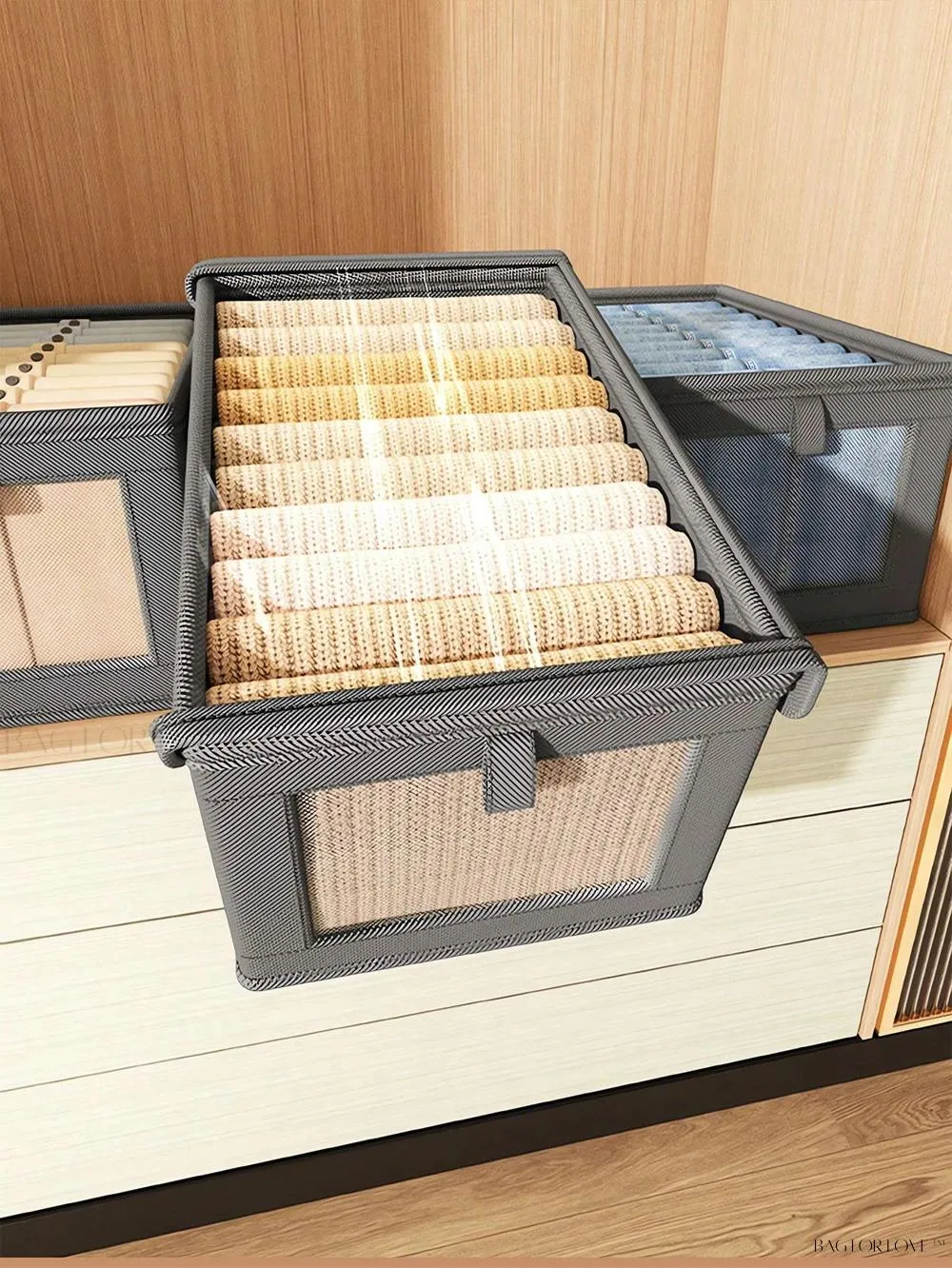 BagForLove - Large Capacity Non-Woven Clothes Packaging Box for Home Use