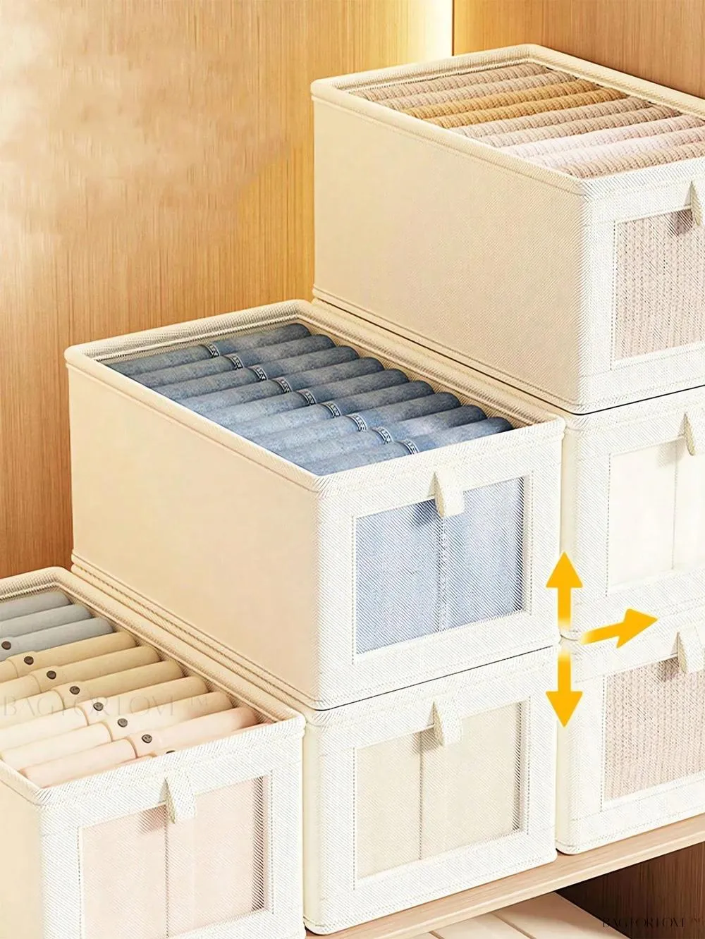 BagForLove - Large Capacity Non-Woven Clothes Packaging Box for Home Use