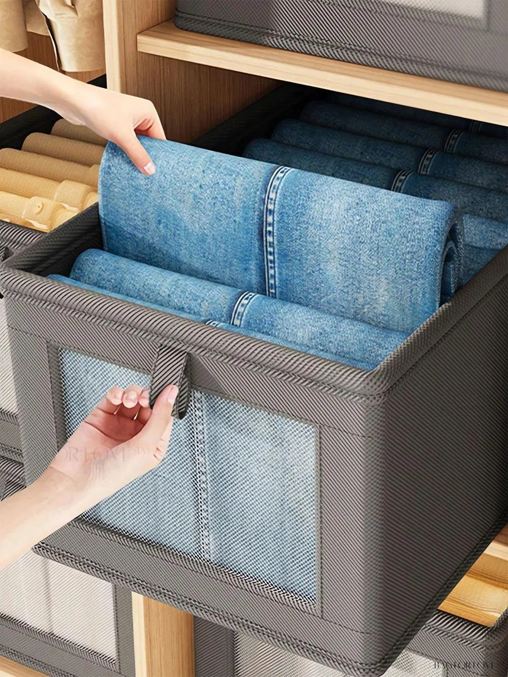 BagForLove - Large Capacity Non-Woven Clothes Packaging Box for Home Use