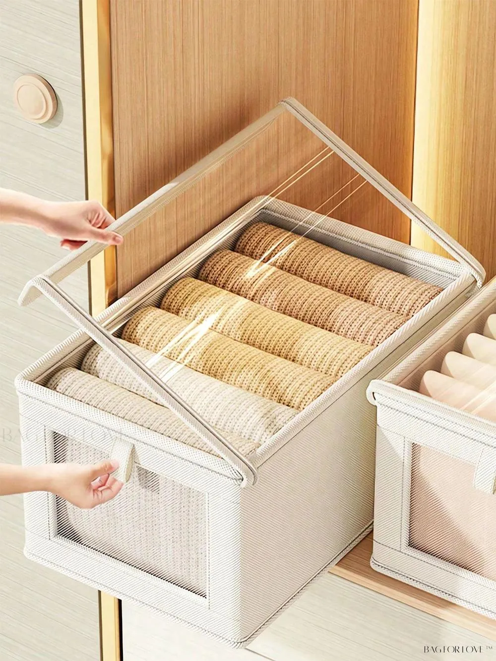 BagForLove - Large Capacity Non-Woven Clothes Packaging Box for Home Use