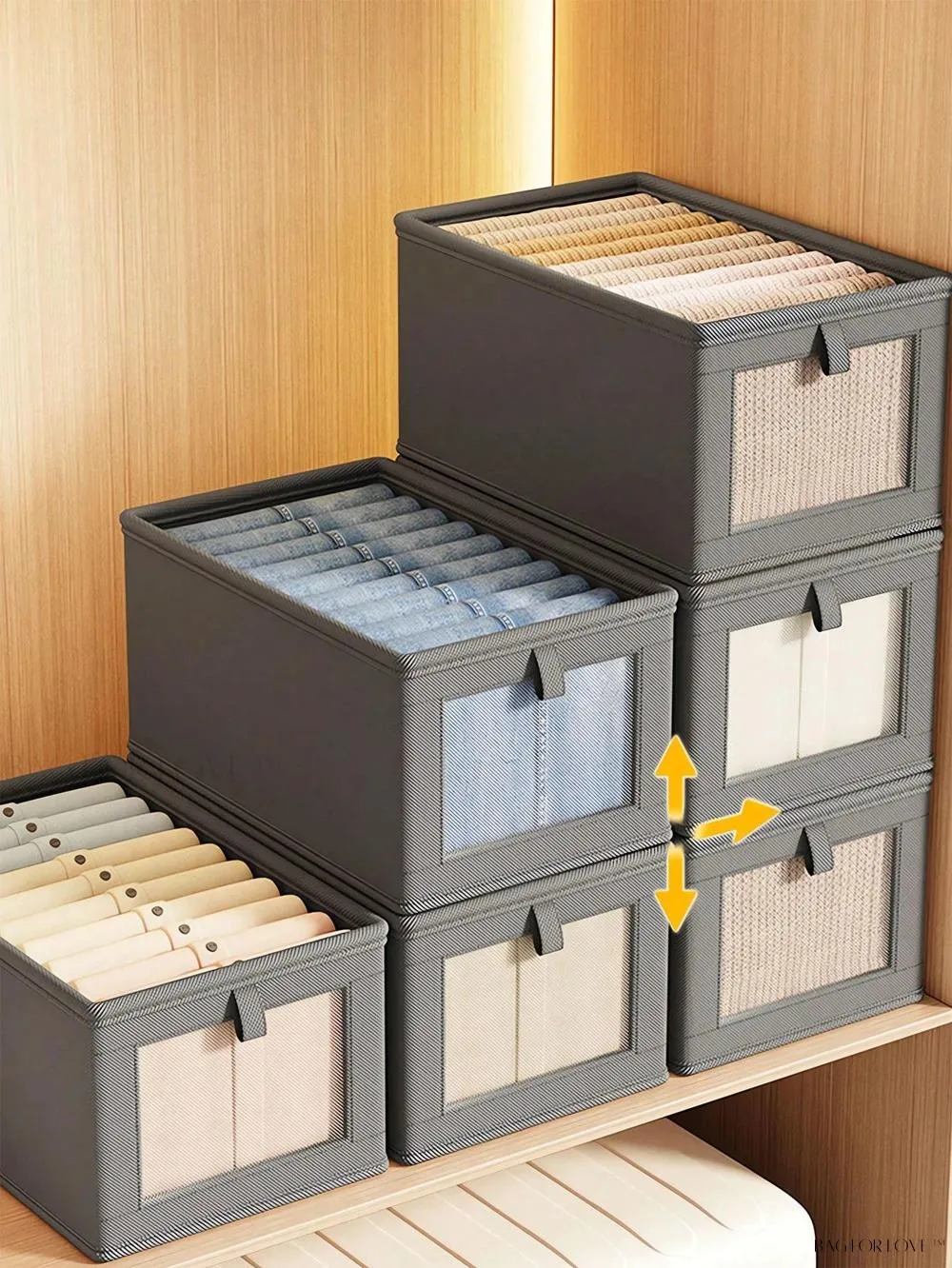 BagForLove - Large Capacity Non-Woven Clothes Packaging Box for Home Use