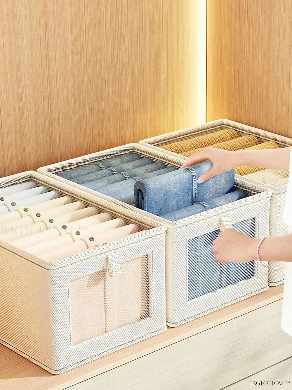 BagForLove - Large Capacity Non-Woven Clothes Packaging Box for Home Use