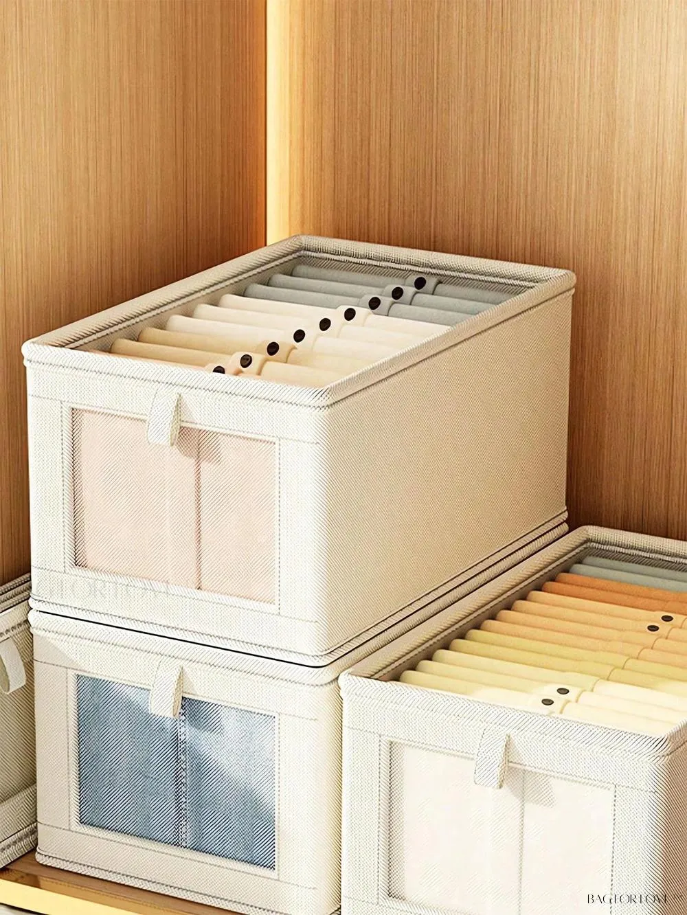 BagForLove - Large Capacity Non-Woven Clothes Packaging Box for Home Use