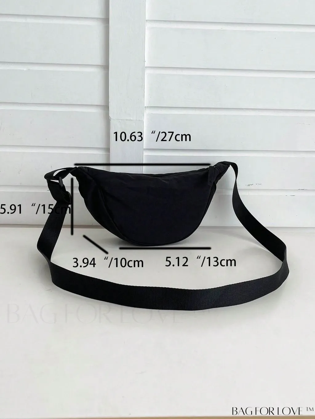 BagForLove - Nylon Minimalist Medium Hobo Bag: A Sleek and Functional Essential