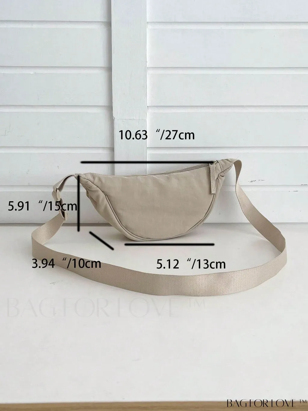 BagForLove - Nylon Minimalist Medium Hobo Bag: A Sleek and Functional Essential