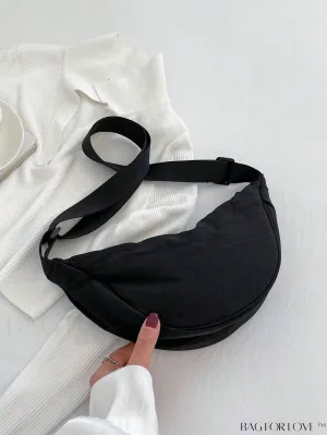 BagForLove - Nylon Minimalist Medium Hobo Bag: A Sleek and Functional Essential