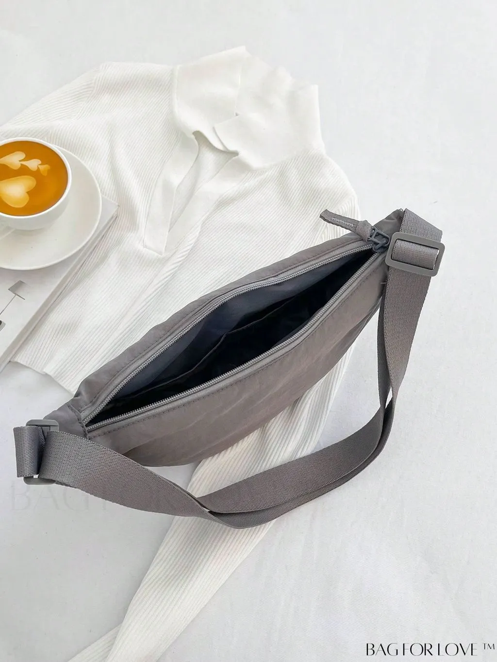 BagForLove - Nylon Minimalist Medium Hobo Bag: A Sleek and Functional Essential