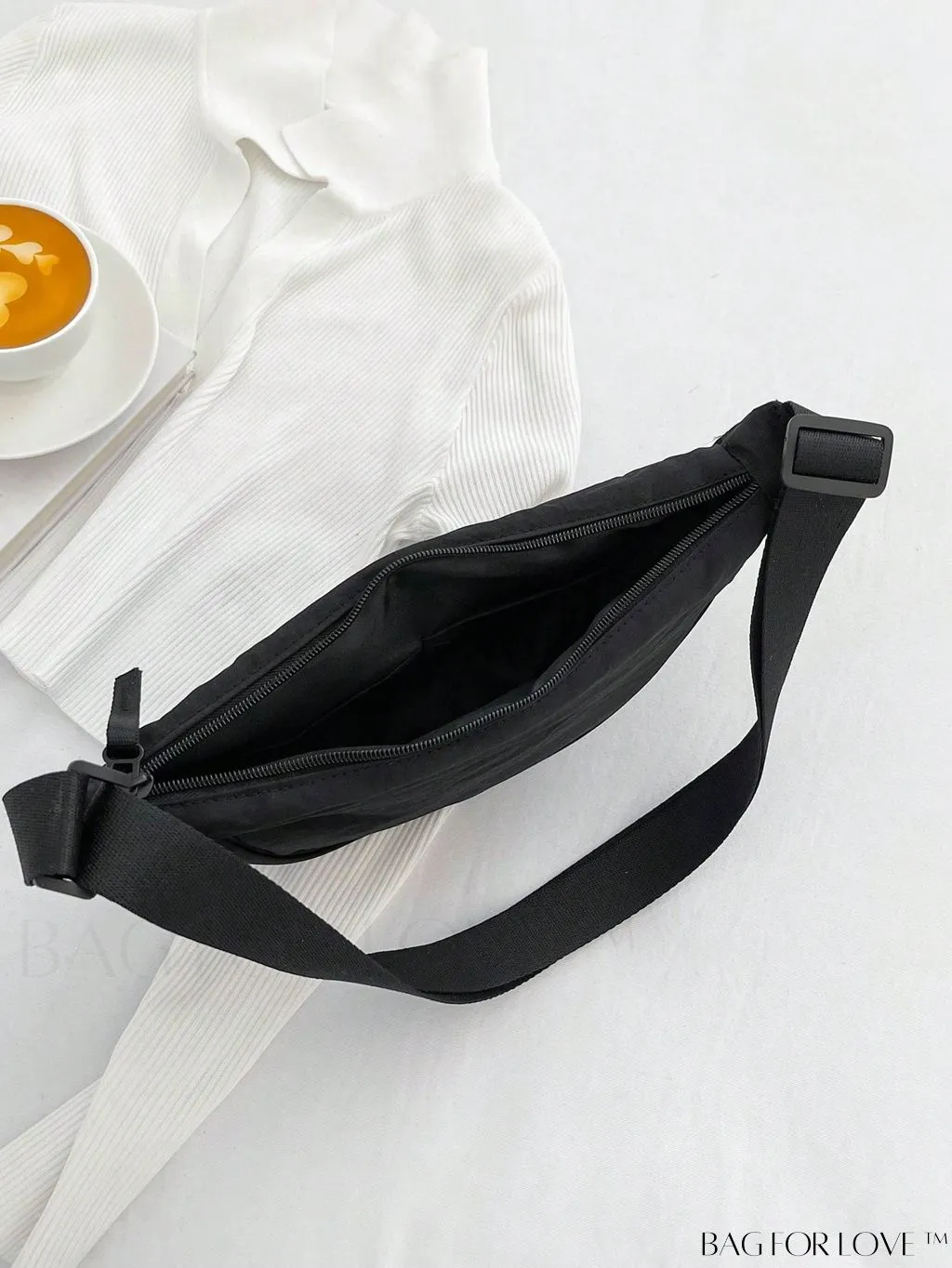 BagForLove - Nylon Minimalist Medium Hobo Bag: A Sleek and Functional Essential