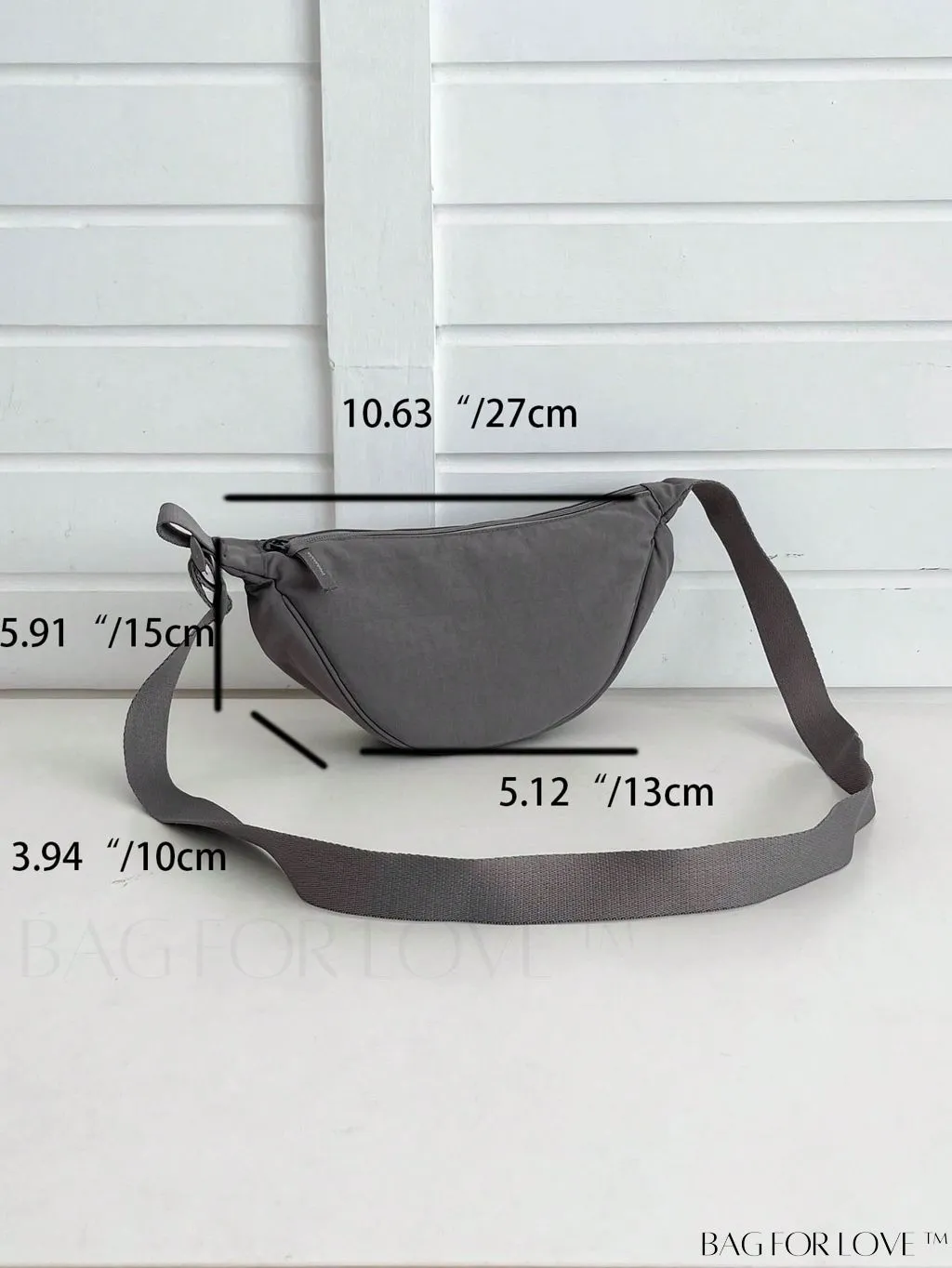 BagForLove - Nylon Minimalist Medium Hobo Bag: A Sleek and Functional Essential