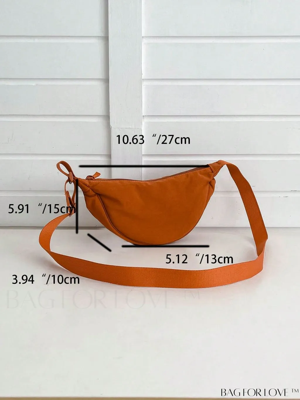 BagForLove - Nylon Minimalist Medium Hobo Bag: A Sleek and Functional Essential