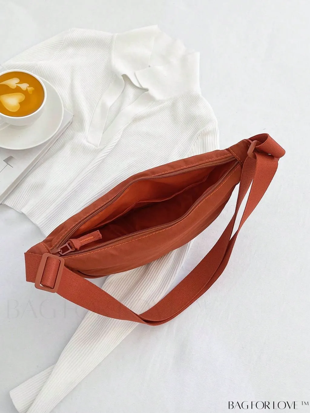 BagForLove - Nylon Minimalist Medium Hobo Bag: A Sleek and Functional Essential