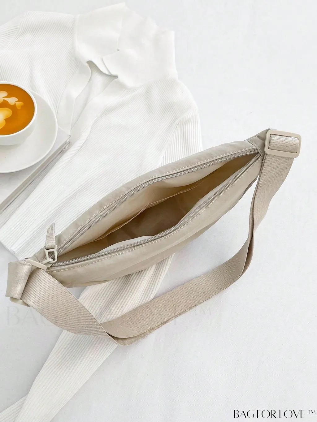 BagForLove - Nylon Minimalist Medium Hobo Bag: A Sleek and Functional Essential