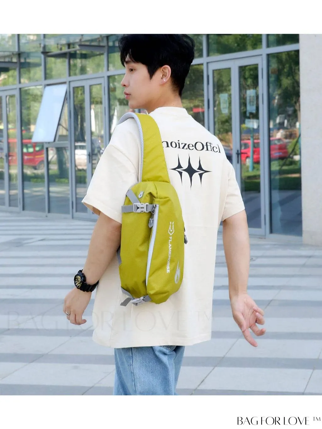 BagForLove - Premium Outdoor Activity Sport Bag with Letter Pattern, Portable & Convenient