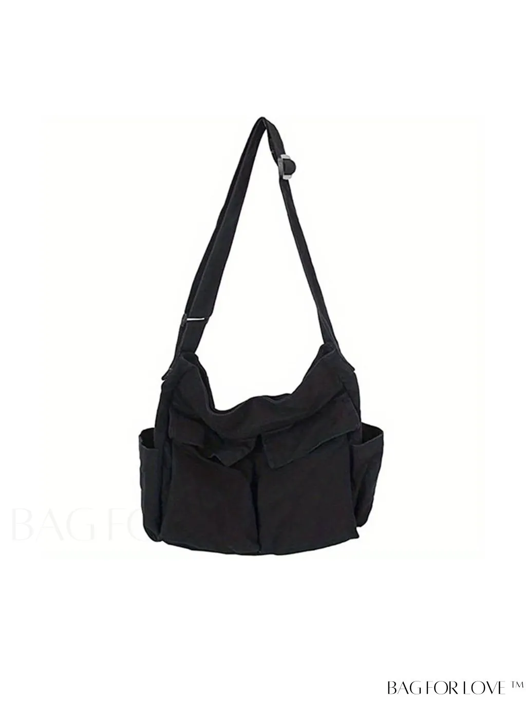 BagForLove - Stylish Canvas Crossbody Bag for Travel, Everyday Use - Multiple Pockets, Single Shoulder Strap
