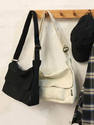 BagForLove - Stylish Womens Canvas Messenger Bag - Versatile and Chic Shoulder Tote for Students