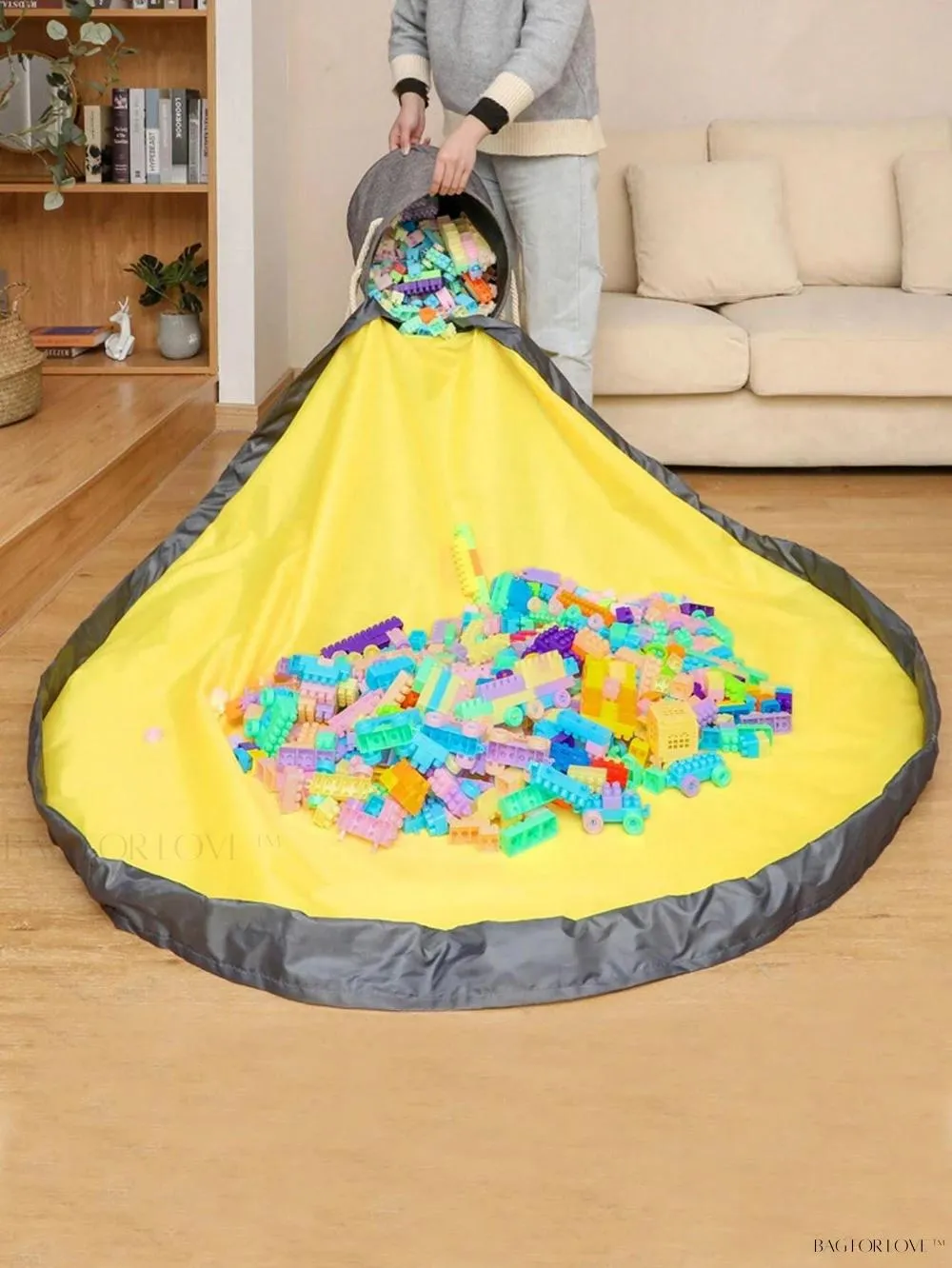 BagForLove - Whimsical Workspace Foldable Toy Box and Play Area