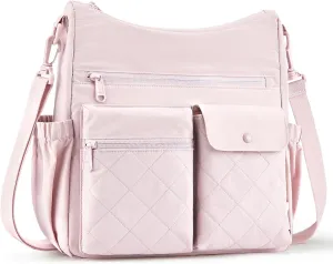 BAGSMART Crossbody Bags for Women, Puffy Handbags Shoulder Purses for Women, Travel Tote Bag with Multi Pockets