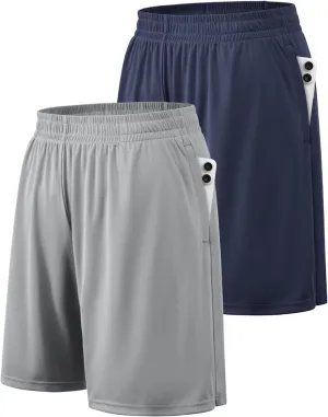 BALENNZ Athletic Shorts for Men with Pockets and Elastic Waistband Quick Dry Activewear