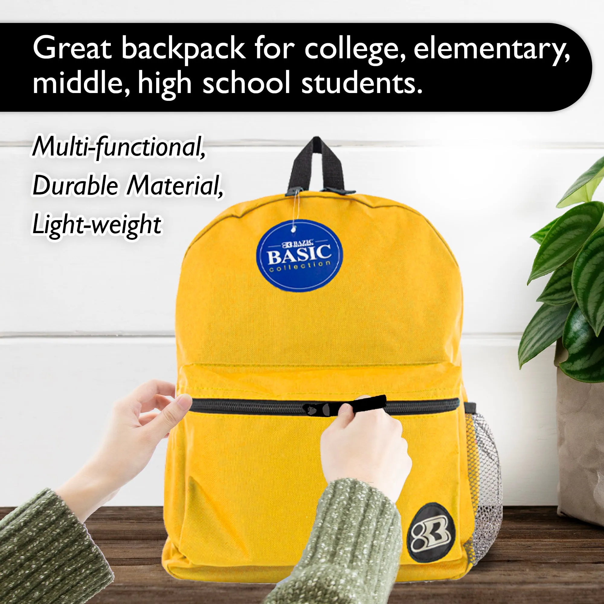 Basic 16" Mustard Basic Backpack