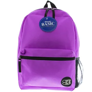 Basic 16" Purple Backpack