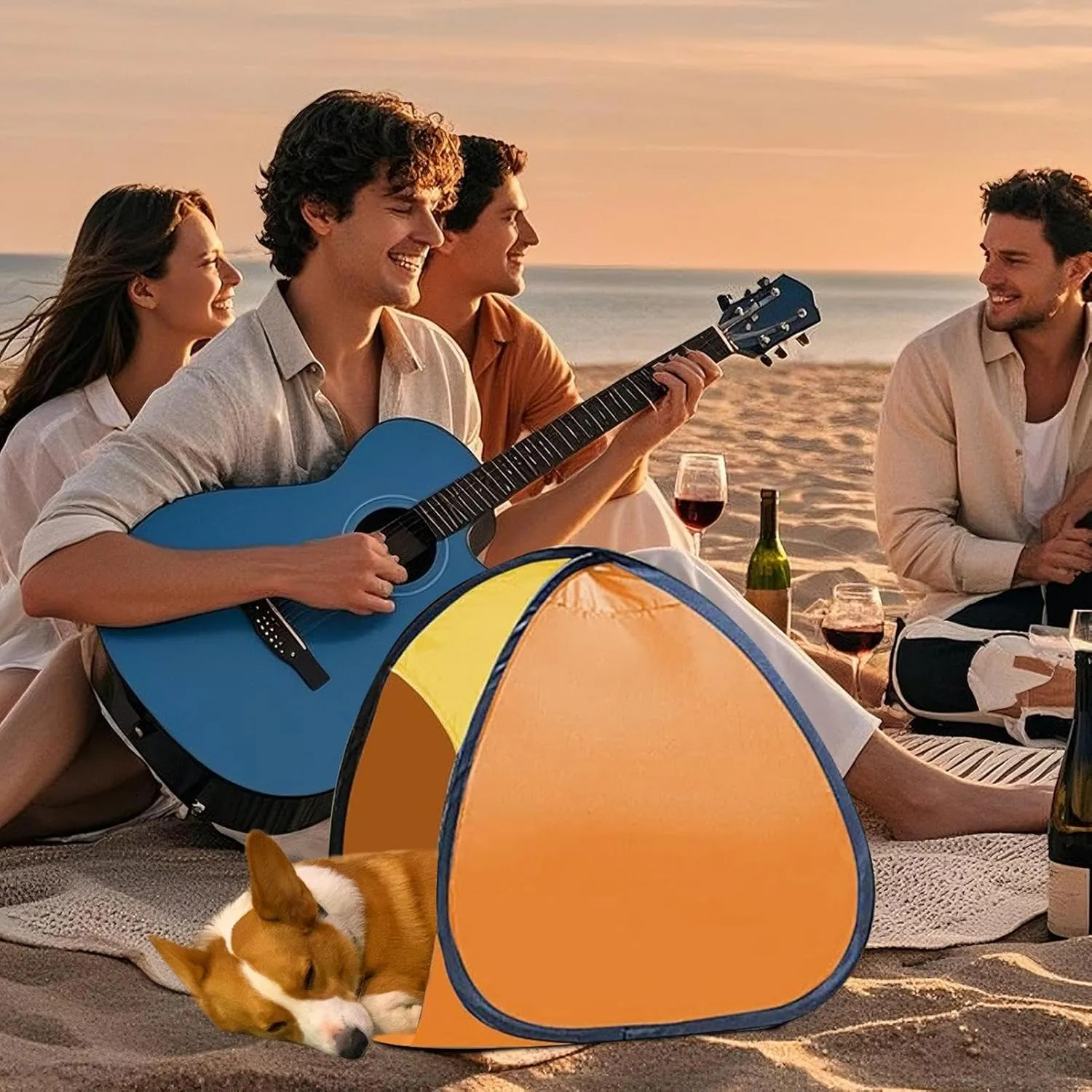 Beach Instant Sun Shelters for Head,UV Blocking Beach Head Canopy - Easy Setup Automatic Sun Shelters for Outdoor Hiking Picnic Sunbathing Fishing