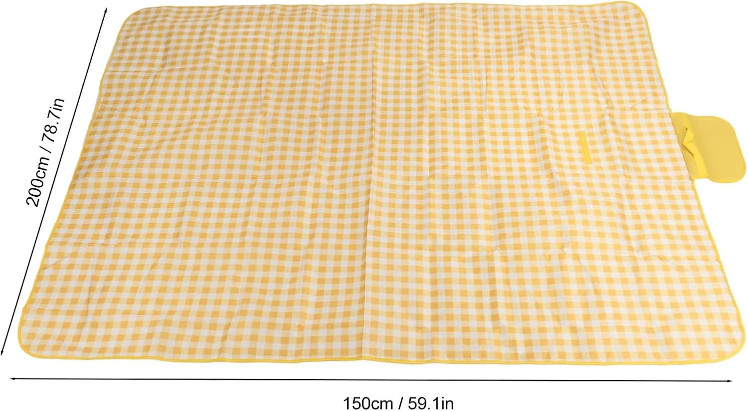 Beach Mat Outdoor Picnic Blanket Foldable Thicken Oxford Cloth Camping Blankets for Family Traveling, Open Air Concerts, (150x200cm / 59.1x78.7in)