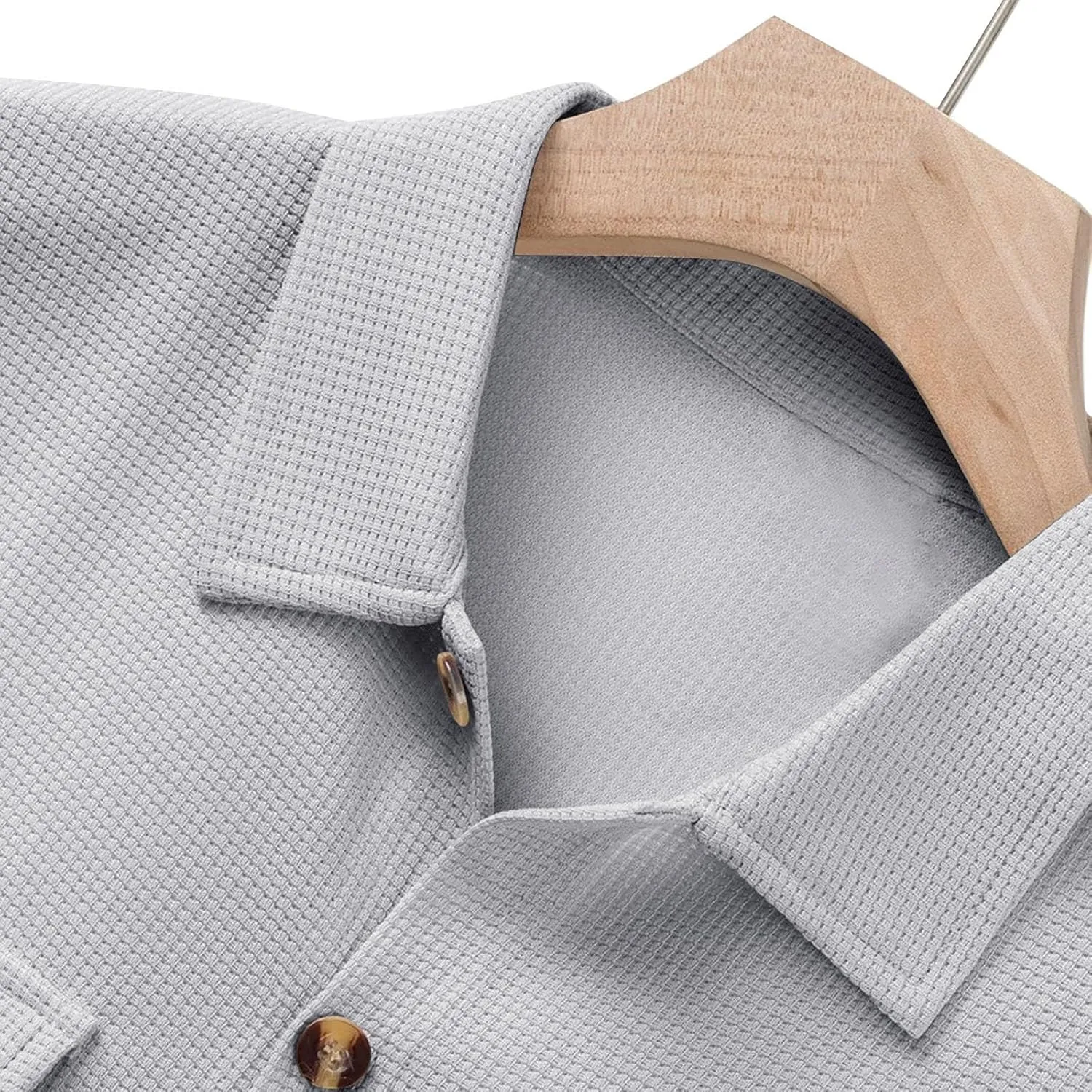 Beach Vacation Mens Beach Shirts and Summer Casual Short Sleeved Lapel Cotton Pocket Shirt Men's Button Down Casual