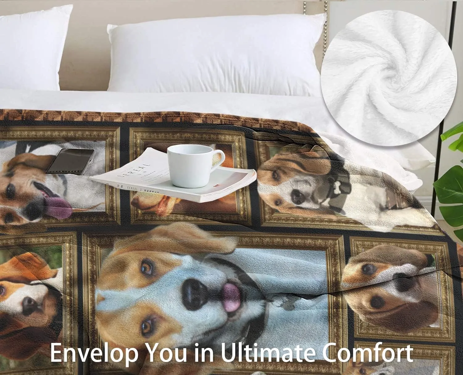 Beagle Blanket for Women, Men, Kids - Soft Cozy Lightweight Throw for Sofa - Dog Lover Gifts