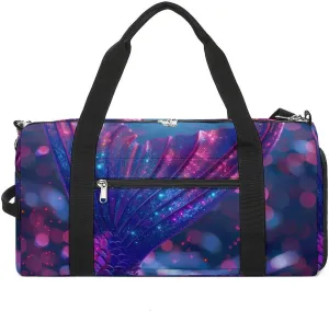 Beautiful Mermaiid Tail Print Sports Gym Bag for Men Women Travel Duffel Bag with Shoulder Strap