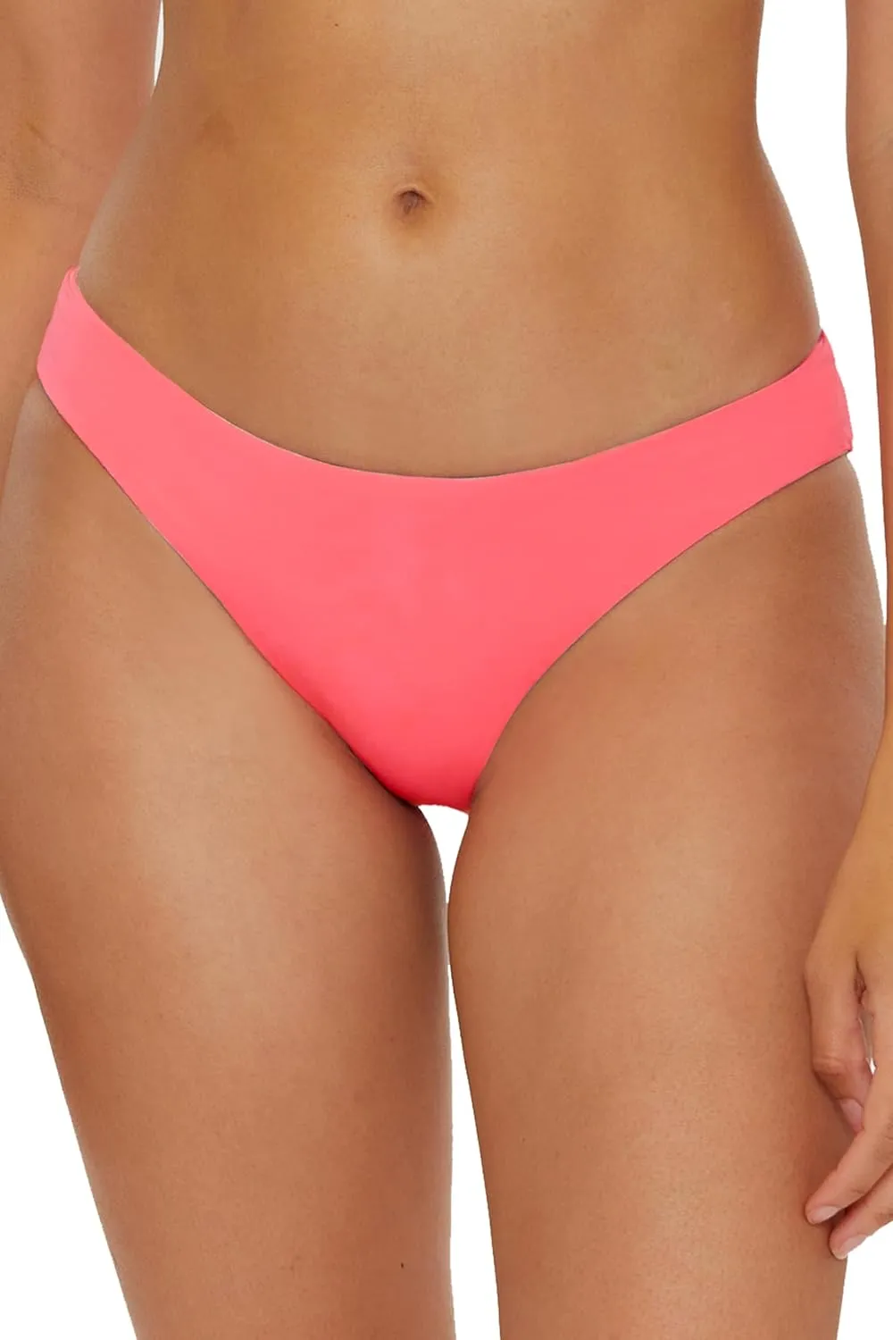 BECCA Women's Verano Scoop Hipster Bikini Bottom, Cheeky Coverage, Swimwear Separates
