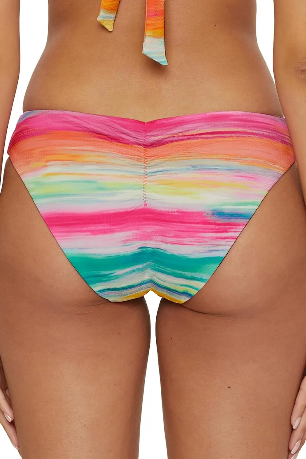 BECCA Women's Verano Scoop Hipster Bikini Bottom, Cheeky Coverage, Swimwear Separates