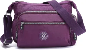 BEKILOLE Crossbody Bag for Women & Girls with Matching Purse – Lightweight Shoulder Bag with Multiple Zipper Pockets