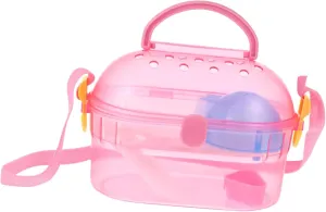 BESPORTBLE Portable Hamster Set Outdoor Travel Cage for Small Pet Hamster Travel Case Bathtub Food Box Water Feeder