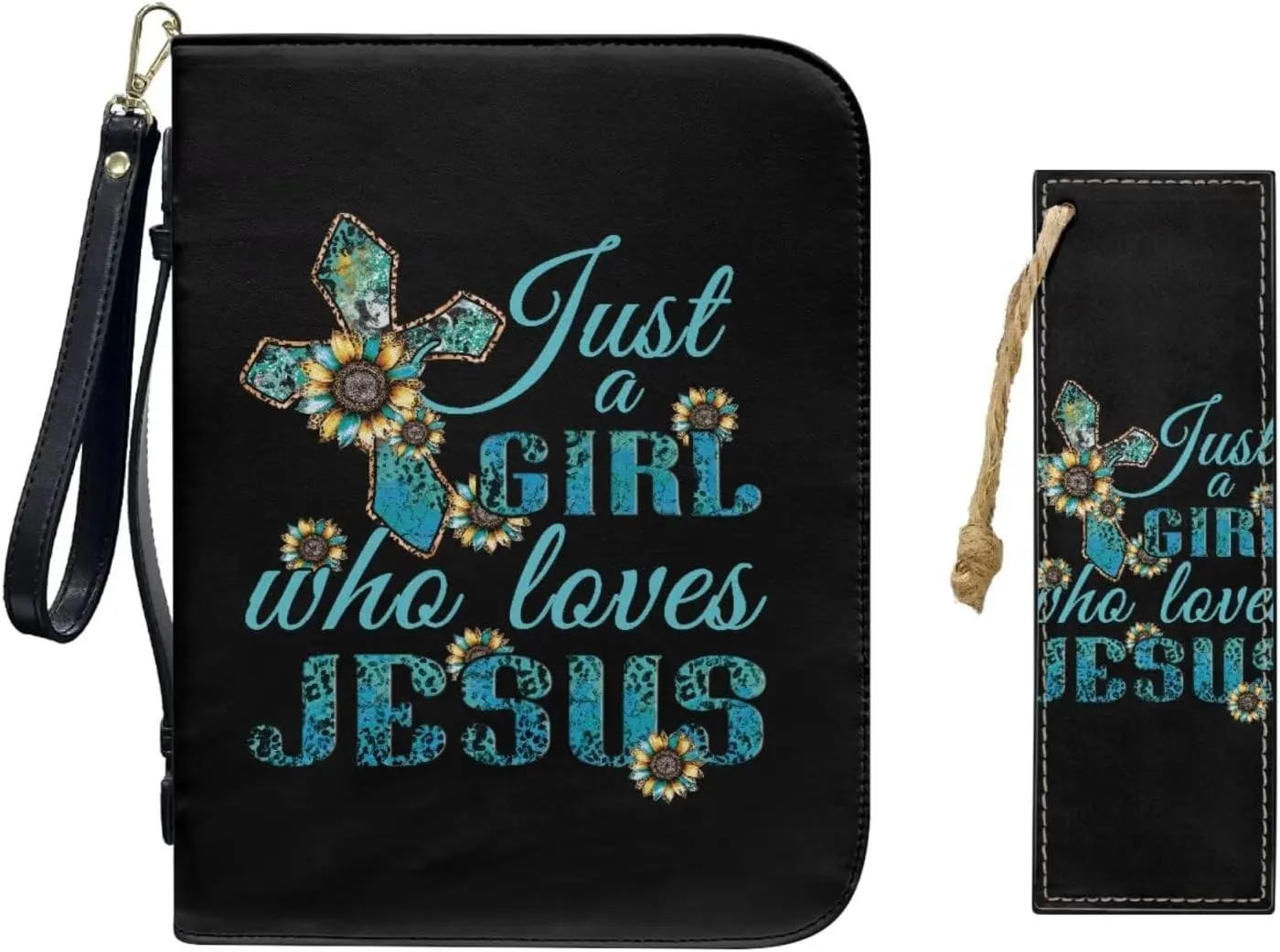 Bible Cover Case for Women Bible Bag With Bookmarks for Men Church Book Handbag for Girls Boys Study