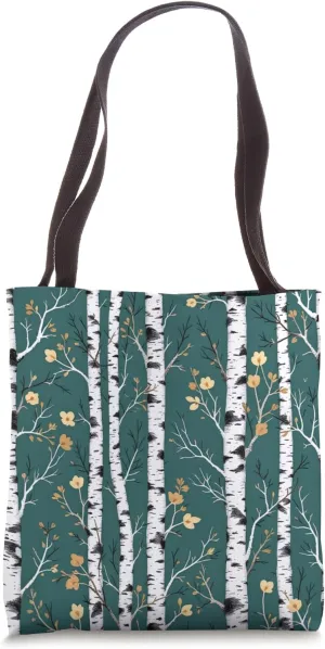Birchwood Bliss forest Celebrating Outdoor Serenity birches Tote Bag