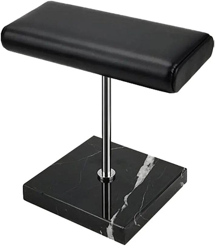 Black Marble Base Watch Stand Metal Rod Display Props Bracelet Jewelry Lengthen Placement Stand(E)
