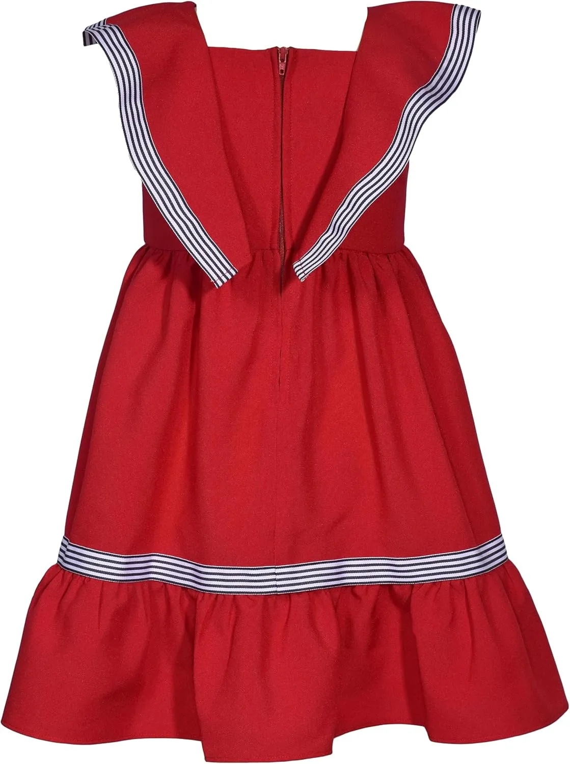 Bonnie Jean Girl's Nautical Sailor Outfit Dress - for Baby, Infant, Toddler, Little and Big Girls