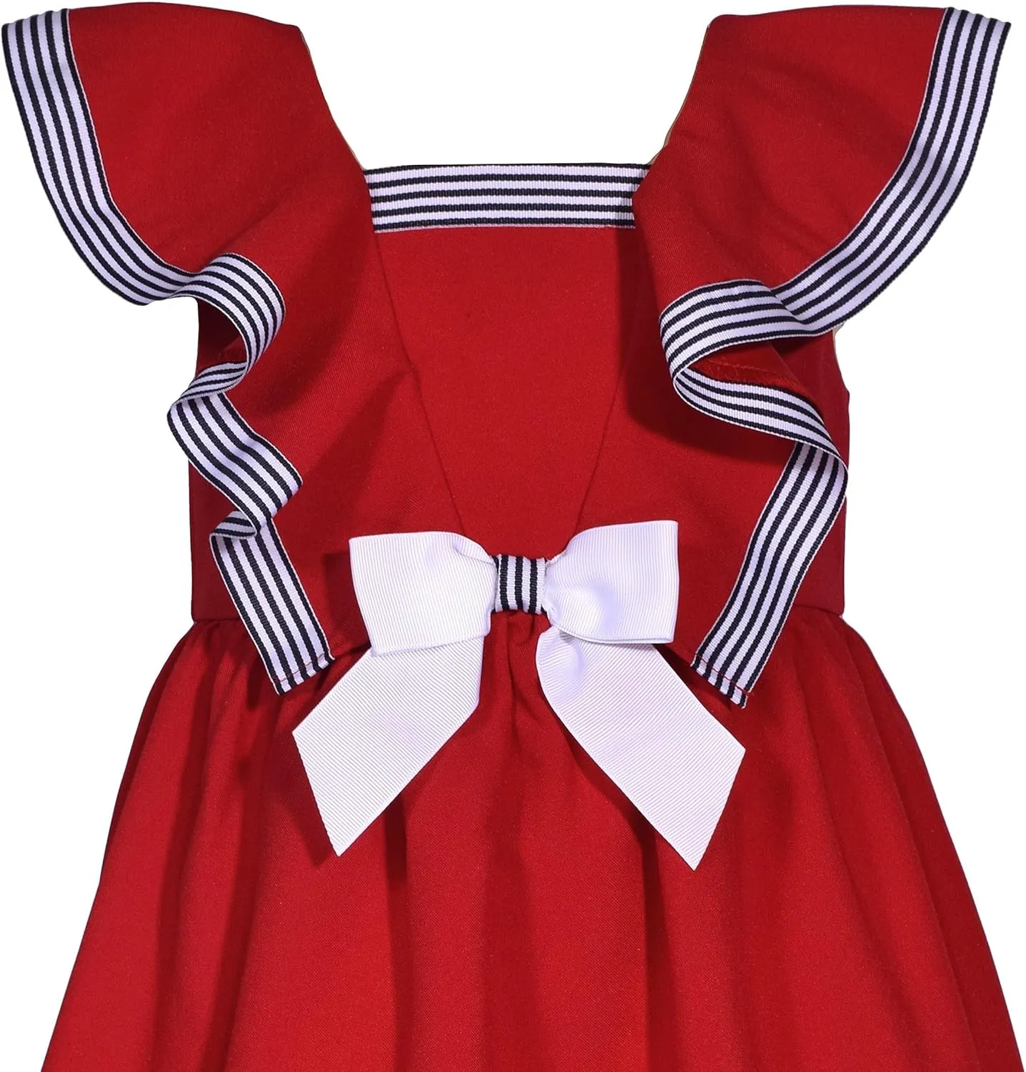 Bonnie Jean Girl's Nautical Sailor Outfit Dress - for Baby, Infant, Toddler, Little and Big Girls